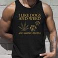 I Like Dogs And Weed And Maybe 3 People Tshirt Unisex Tank Top Gifts for Him