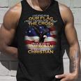 I Stand For Our Flag Kneel For The Cross Proud American Christian Unisex Tank Top Gifts for Him