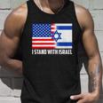 I Stand With Israel Usa Flags United Together Unisex Tank Top Gifts for Him