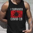 I Survived Covid19 Distressed Unisex Tank Top Gifts for Him