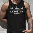Im Langston Doing Langston Things Unisex Tank Top Gifts for Him