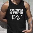 Im With Stupid Unisex Tank Top Gifts for Him