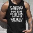In Alcohols Defense Unisex Tank Top Gifts for Him
