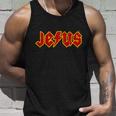 Jesus Rocks Logo Unisex Tank Top Gifts for Him