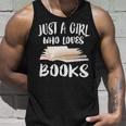 Just A Girl Who Loves Books Readers Unisex Tank Top Gifts for Him