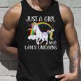 Just A Girl Who Loves Unicornsjust A Girl Who Loves Unicorns Unisex Tank Top Gifts for Him