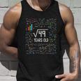 Kids Square Root Of 49 7Th Birthday 7 Year Old Funny Gift Math Bday Cool Gift Unisex Tank Top Gifts for Him