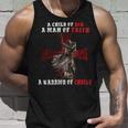 Knight TemplarShirt - A Child Of God A Man Of Faith A Warrior Of Christ - Knight Templar Store Unisex Tank Top Gifts for Him