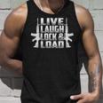 Laugh Lock & Load Unisex Tank Top Gifts for Him