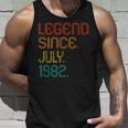 Legend Since July 1982 40Th Birthday 40 Years Old Vintage Unisex Tank Top Gifts for Him