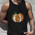 Leopard Pumpkin Music Teacher Funny Halloween Spooky Season Unisex Tank Top Gifts for Him