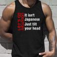 Lets Go Brandon It Isnt Japanese Just Tilt Your Head Unisex Tank Top Gifts for Him