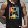 Level 18 Unlocked 18Th Video Gamer Birthday Boy Gift V2 Unisex Tank Top Gifts for Him