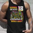 Level 18 Unlocked Crushing It 2004 Video Game 18Th Birthday Unisex Tank Top Gifts for Him
