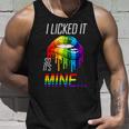 Lgbt I Licked It So Its Mine Gay Pride Lips Tshirt Unisex Tank Top Gifts for Him