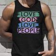 Love God Love People Religious Christian Faith Tshirt Unisex Tank Top Gifts for Him