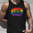 Love Wins Lgbt Gay Pride Lesbian Bisexual Ally Quote V4 Unisex Tank Top Gifts for Him