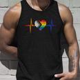 Lovely Lgbt Gay Pride Heartbeat Lesbian Gays Love Vintage Gift Unisex Tank Top Gifts for Him