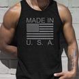 Made In Usa American Flag Grey Unisex Tank Top Gifts for Him