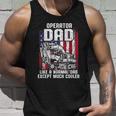 Mens Us Flag Heavy Equipment Excavator Operator Dad Tshirt Unisex Tank Top Gifts for Him