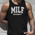 Milf University Vintage Saying Sarcastic Sexy Mom Milf Tank Top Gifts for Him