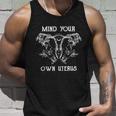 Mind Your Own Uterus V2 Unisex Tank Top Gifts for Him