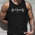 Music Frequency Heartbeat Pulse Treble Clef Musical Notes Unisex Tank Top Gifts for Him