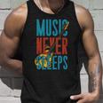 Music Never Sleeps Unisex Tank Top Gifts for Him