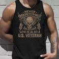 Never Understimate An Old Man Who Is Also A Us Veteran V2 Unisex Tank Top Gifts for Him