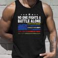 No One Fights A Battle Alone 911 Operator Funny Dispatcher Meaningful Gift Unisex Tank Top Gifts for Him