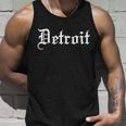 Old English Detroit D Michigan Logo Tshirt Unisex Tank Top Gifts for Him