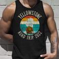 Old Faithful Geyser Bison Yellowstone Road Trip 2022 Unisex Tank Top Gifts for Him