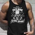 Old Man Who Loves Scuba Diving Unisex Tank Top Gifts for Him