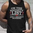 On The Naughty List Funny Christmas Unisex Tank Top Gifts for Him