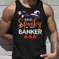 One Spooky Banker Funny Banker Halloween Witch Costume Ideas Unisex Tank Top Gifts for Him