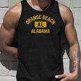 Orange Beach Al Alabama Gym Style Distressed Amber Print Unisex Tank Top Gifts for Him