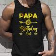 Papa Of The Birthday Girl Funny Dad Sunflower Unisex Tank Top Gifts for Him