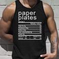 Paper Plates Nutrition Facts Label Unisex Tank Top Gifts for Him