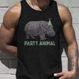 Party Animal Hippo Birthday Hippo Birthday Unisex Tank Top Gifts for Him