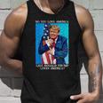 Patriotic Trump Hugging Flag Pro Trump Republican Gifts Unisex Tank Top Gifts for Him