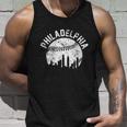 Philadelphia Baseball City Skyline Vintage Tshirt Unisex Tank Top Gifts for Him