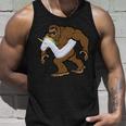 Pool Party Bigfoot Unicorn Float Sasquatch Unisex Tank Top Gifts for Him