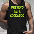 Pretend Im A Cockatoo Funny Halloween Party Costume Gift Men Women Tank Top Graphic Print Unisex Gifts for Him