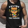 Pride Month Feline The Purride Lgbt Gay Unisex Tank Top Gifts for Him