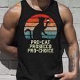 Pro-Cat Prosecco Pro Choice Scotus Defend Roe Funny Meme Unisex Tank Top Gifts for Him