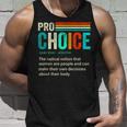 Pro Choice Definition Feminist Womens Rights Retro Vintage Unisex Tank Top Gifts for Him