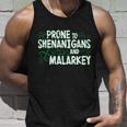 Prone To Shenanigans And Malarkey Unisex Tank Top Gifts for Him