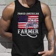 Proud American Farme Gift Farmer With Usa Flag Gift Unisex Tank Top Gifts for Him