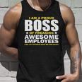 Proud Boss Of Freaking Awesome Employees Tshirt Unisex Tank Top Gifts for Him