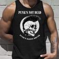 Punk Skull With Mohawk Unisex Tank Top Gifts for Him